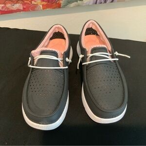 Reef Black and Pink Slip-On Shoes